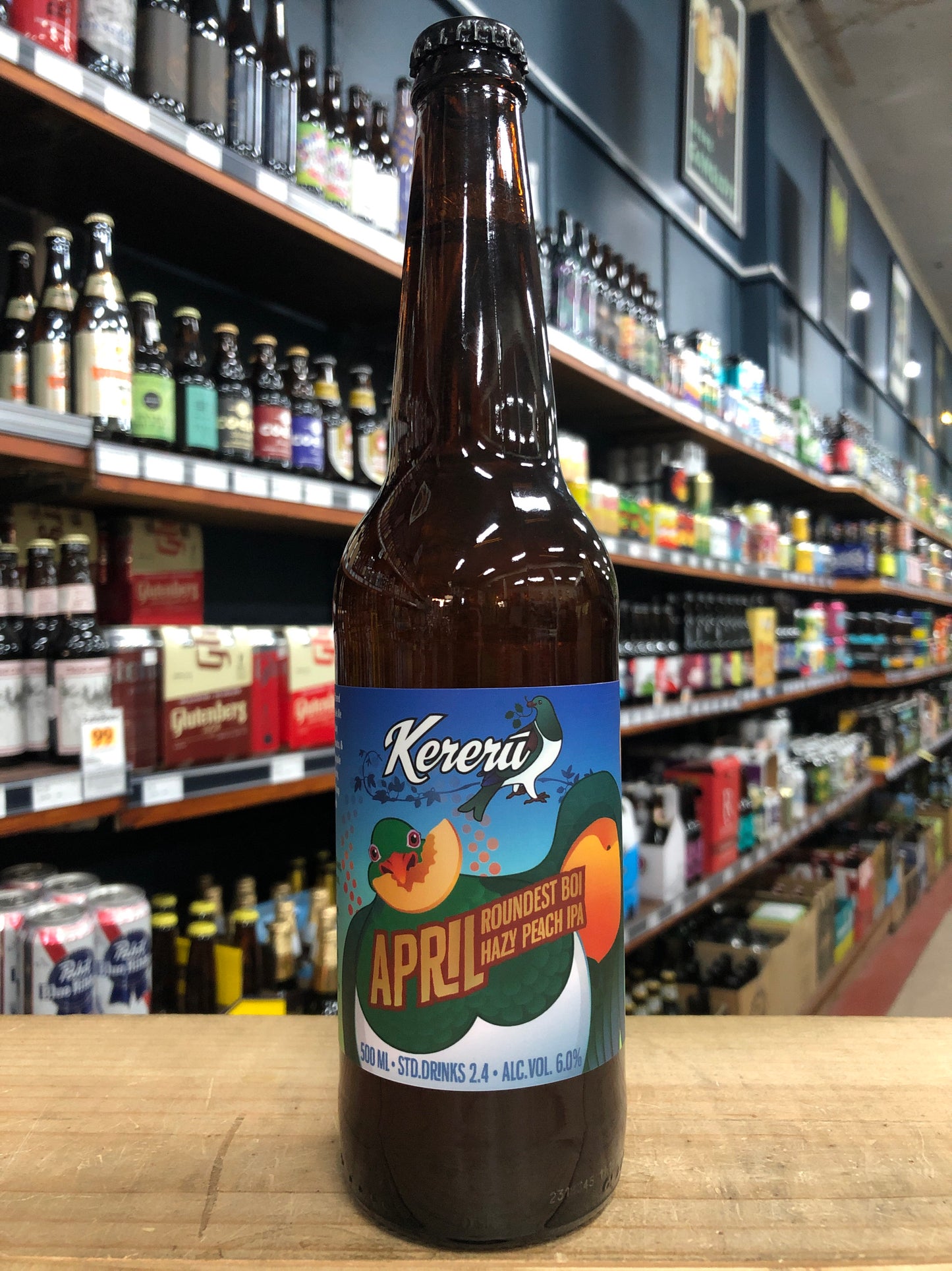 Kereru Roundest Boi Hazy Peach IPA 500ml