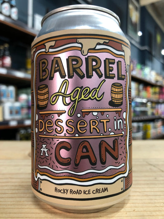 Amundsen Barrel Aged Dessert In A Can - Rocky Road Ice Cream 330ml Can