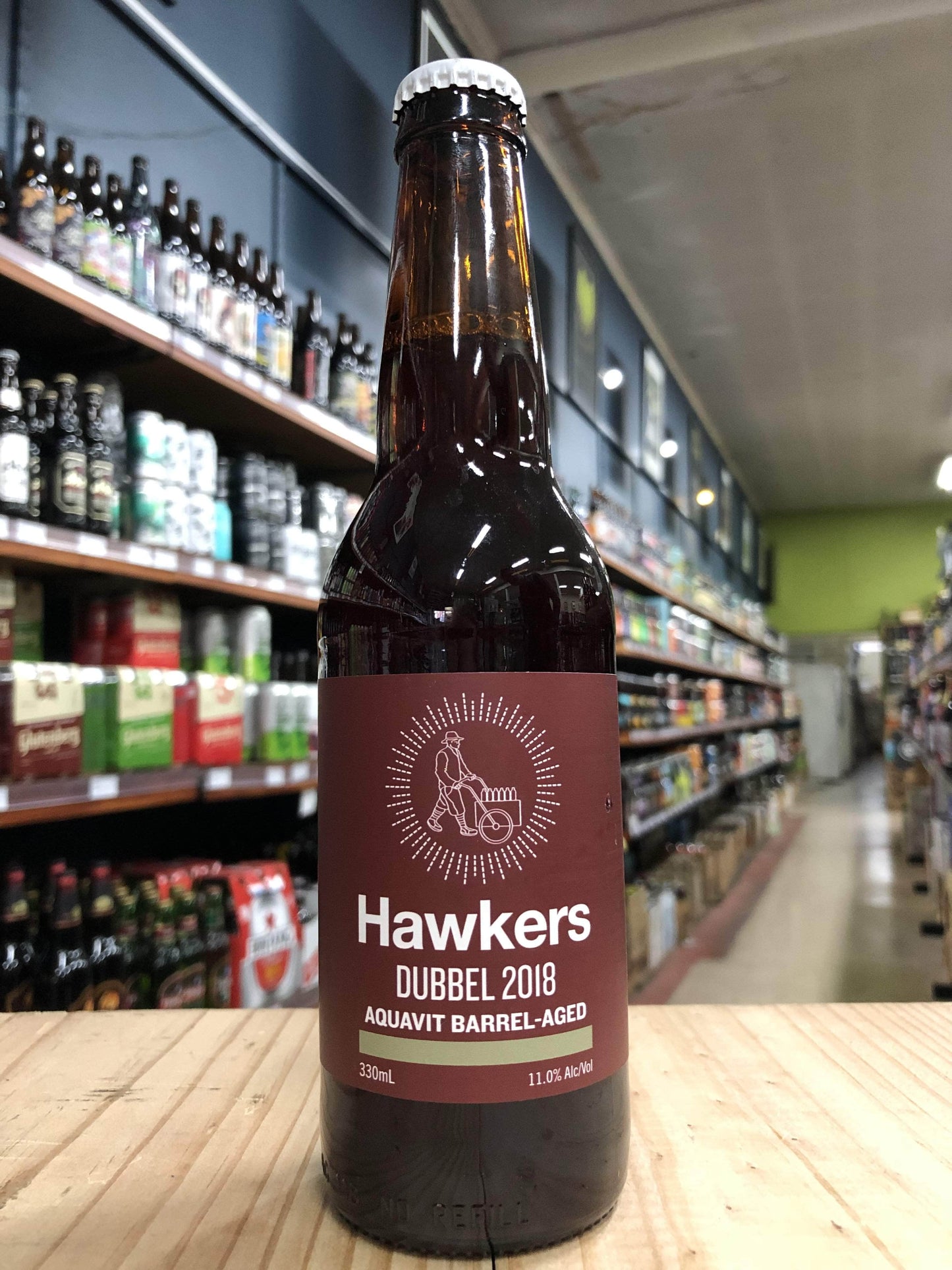 Hawkers Aquavit Barrel-Aged Dubbel 2018 330ml