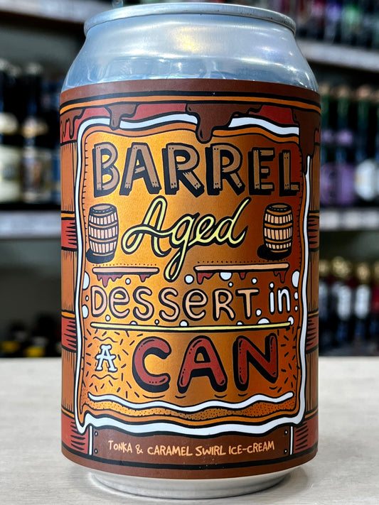 Amundsen Barrel Aged Dessert In A Can Tonka & Caramel Swirl Ice-Cream 330ml Can