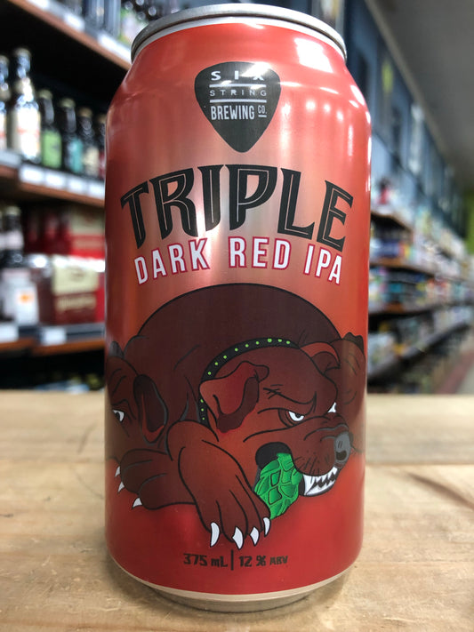 Six String Triple Dark Red IPA 375ml Can