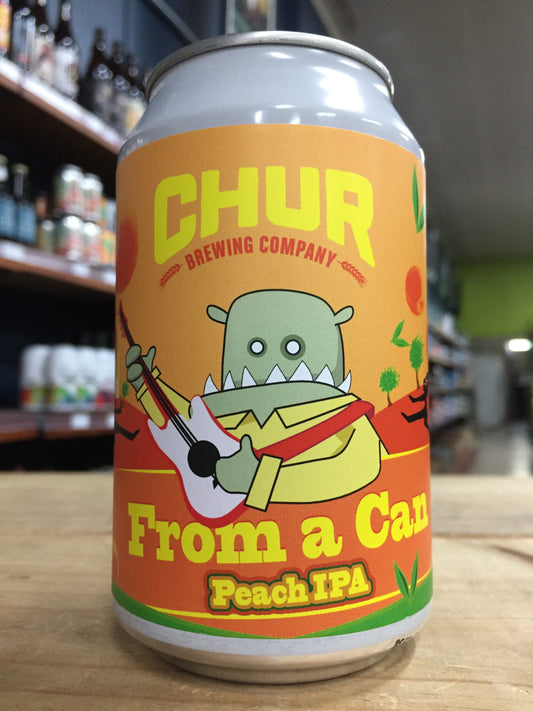 Chur From a Can Peach IPA 330ml Can