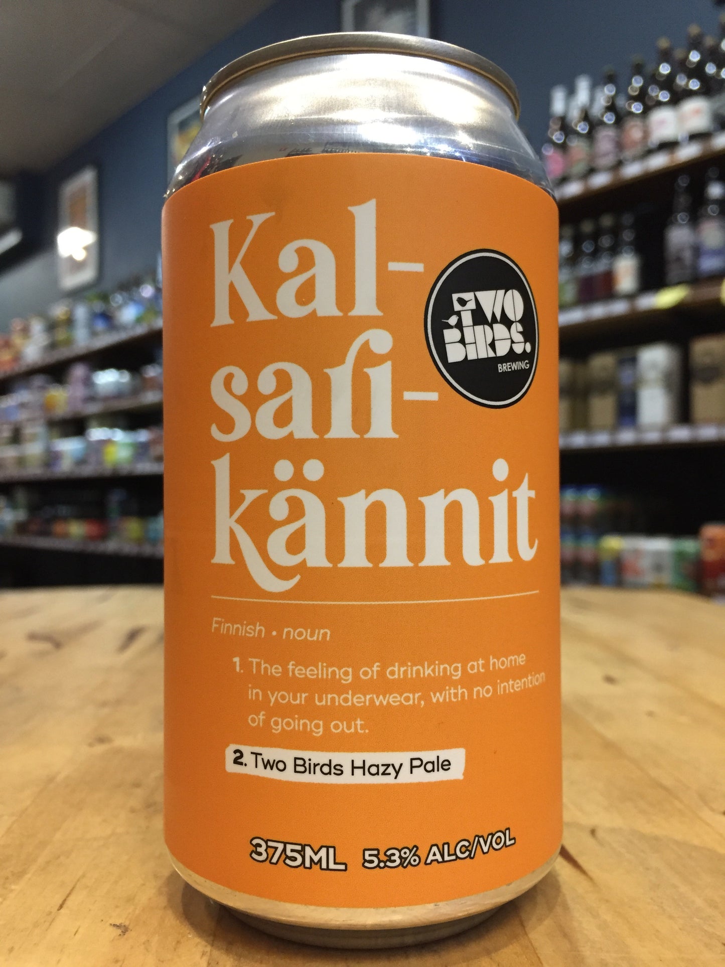 Two Birds Kalsarikännit Hazy Pale 375ml Can