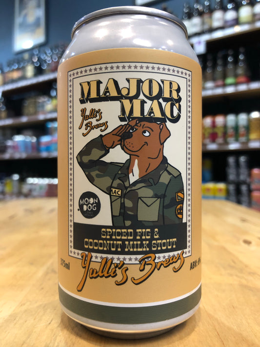 Yulli's / Moon Dog Major Mac's Spiced Fig & Coconut Milk Stout 375ml Can