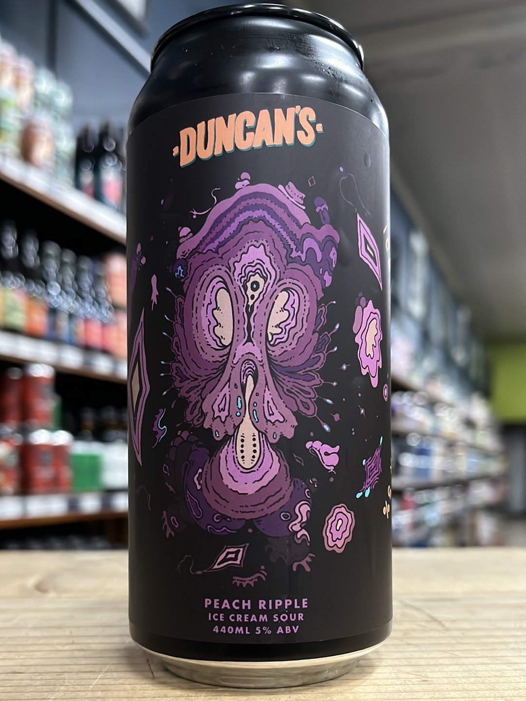 Duncans Peach Ripple Ice Cream Sour 440ml Can