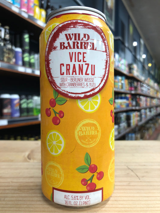 Wild Barrel Vice CranZu 473ml Can