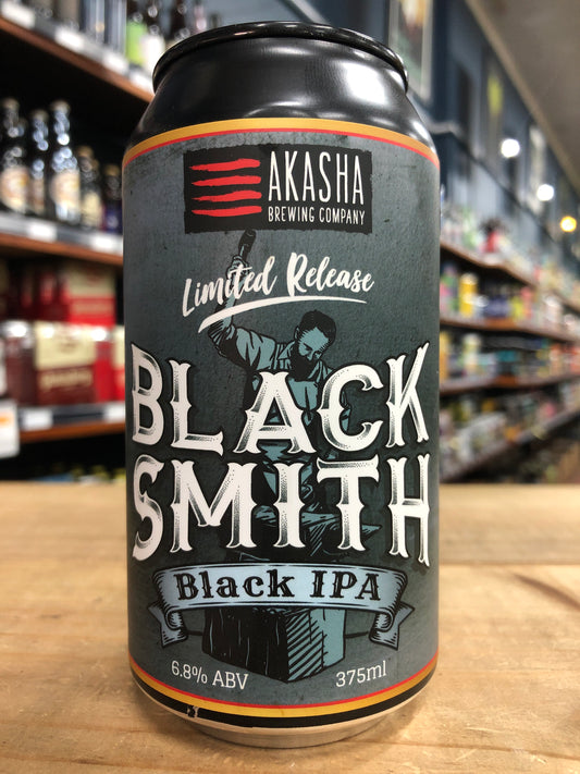 Akasha Blacksmith Black IPA 375ml Can