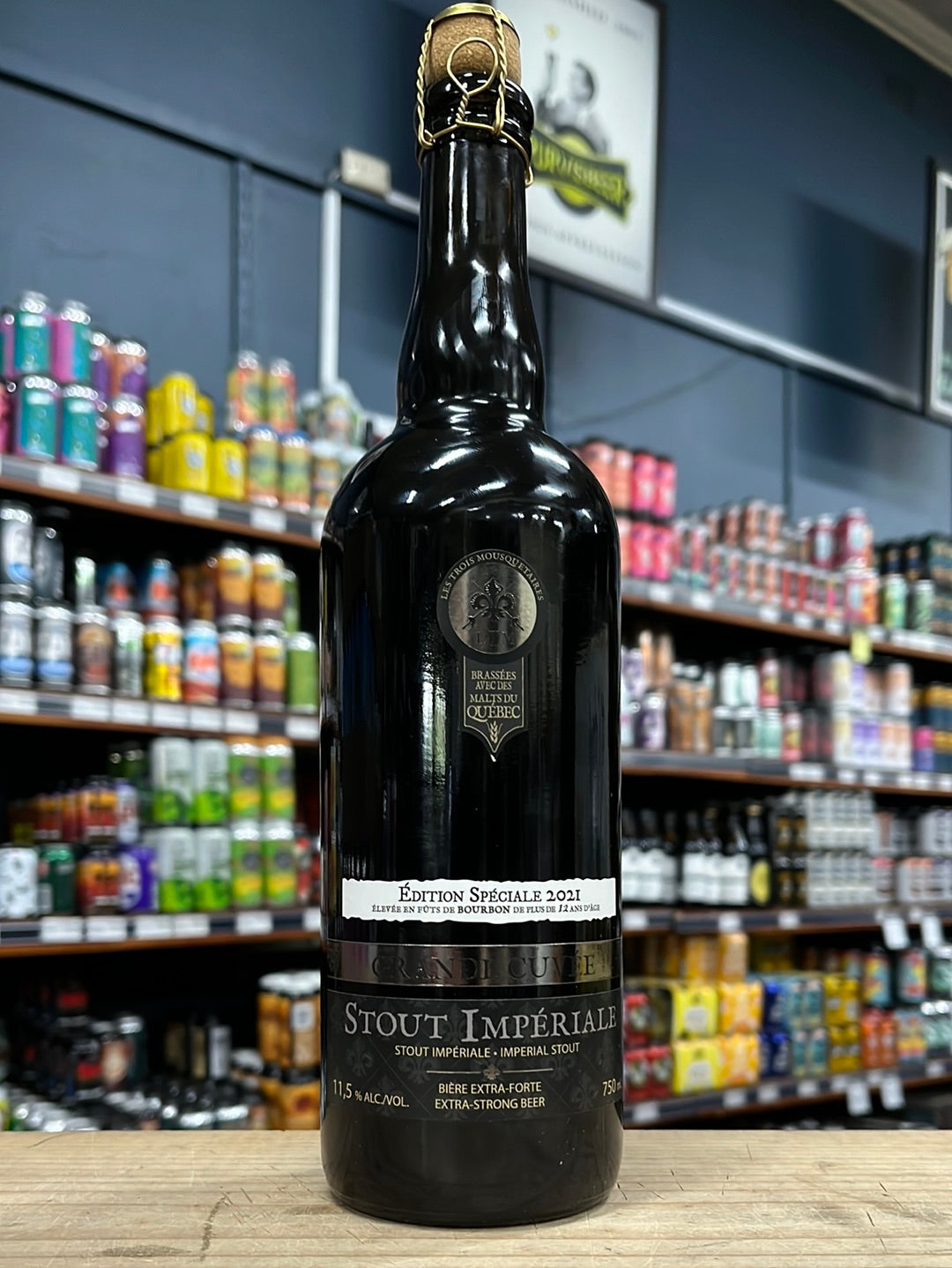 Les Trois Mousquetaires Stout Imperiale Edition Speciale 2021 Bourbon BA 750ml