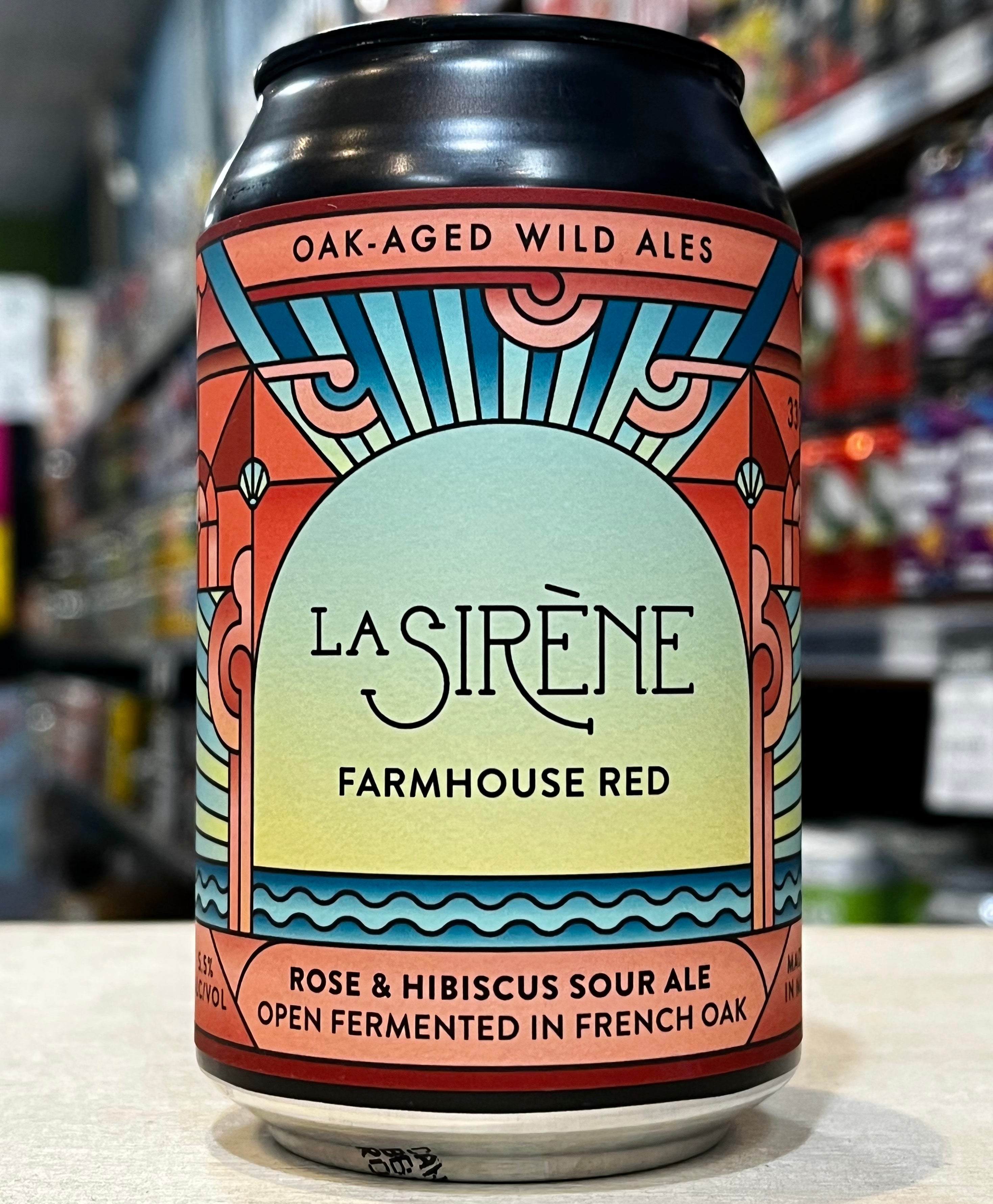 La Sirene Farmhouse Red 330ml Can - Purvis Beer