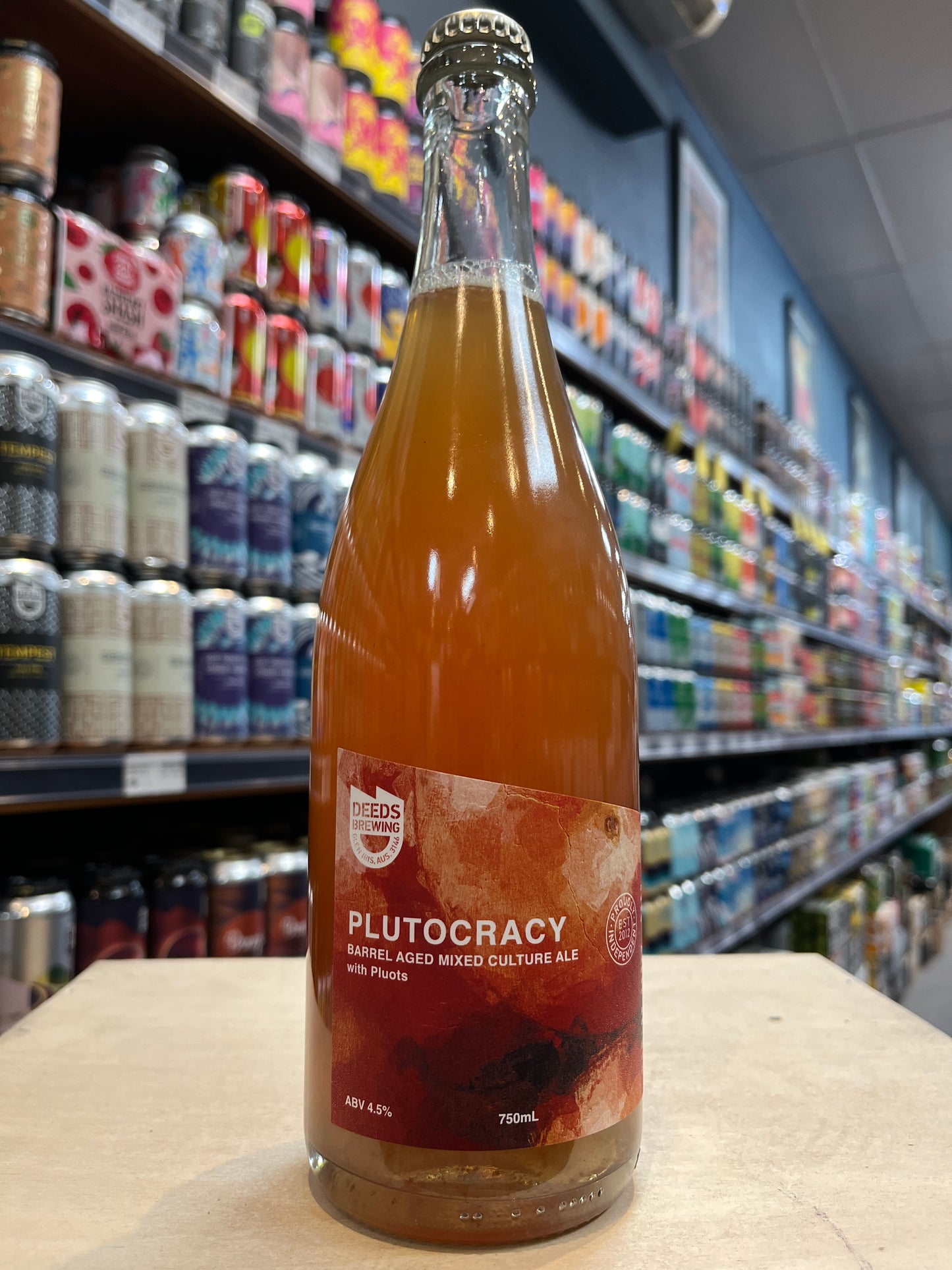 Deeds Plutocracy BA Mixed Culture Ale 750ml