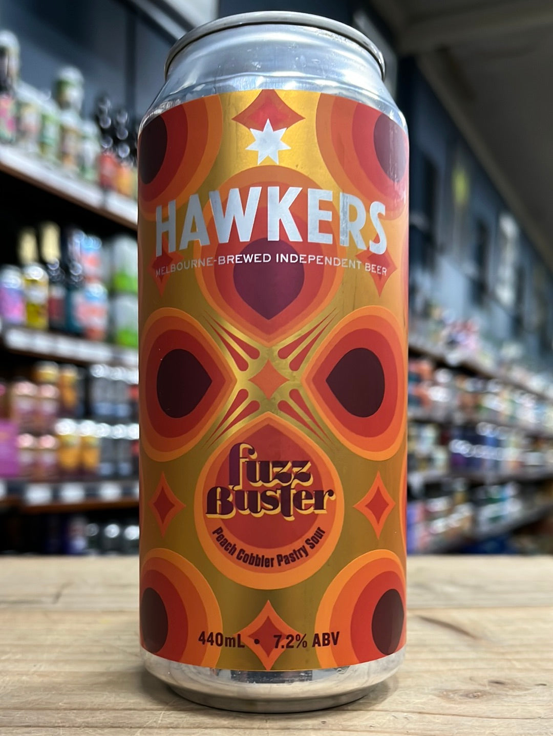 Hawkers Fuzz Buster Peach Cobbler Pastry Sour 440ml Can