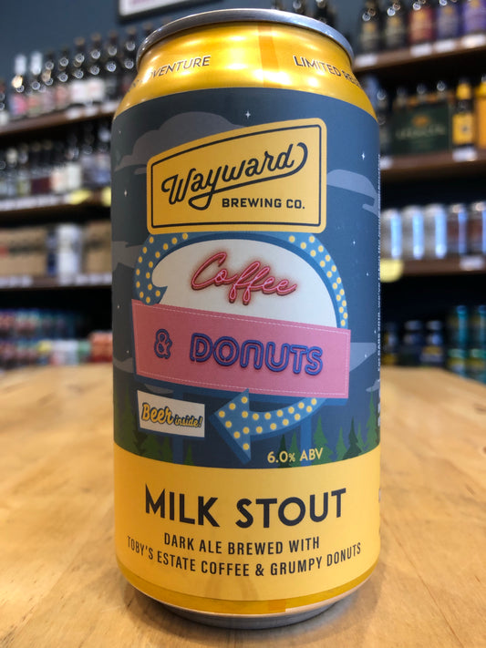 Wayward Coffee & Donuts Milk Stout 375ml Can