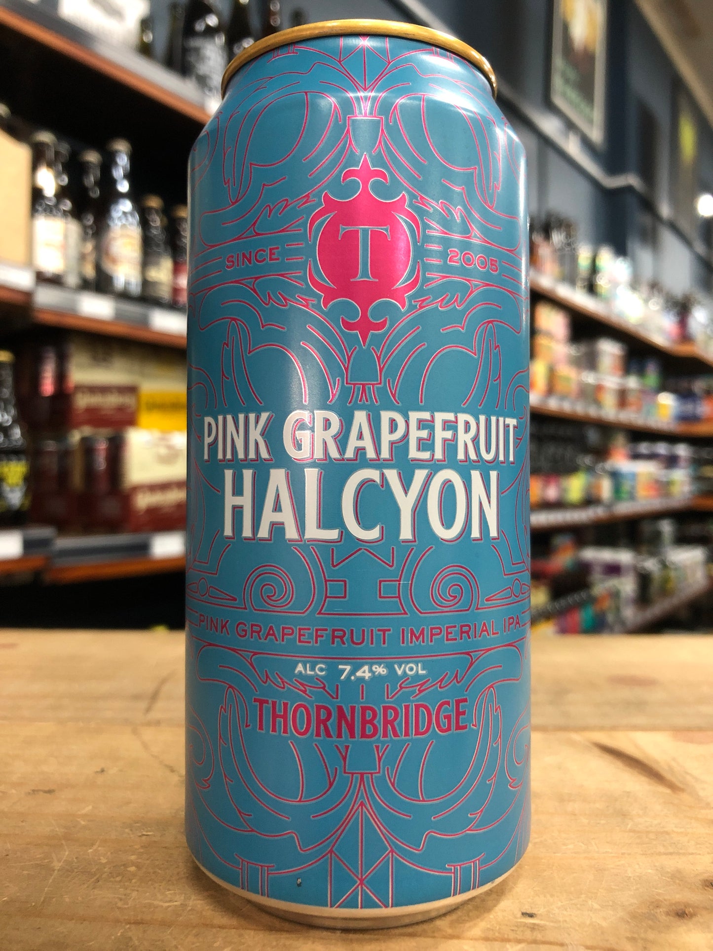 Thornbridge Pink Grapefruit Halcyon Double IPA 440ml Can