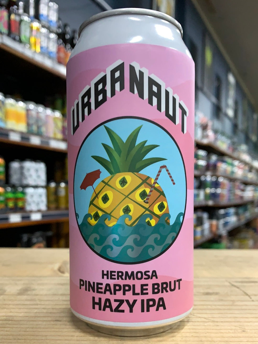 Urbanaut Hermosa Pineapple Brut Hazy IPA 440ml Can