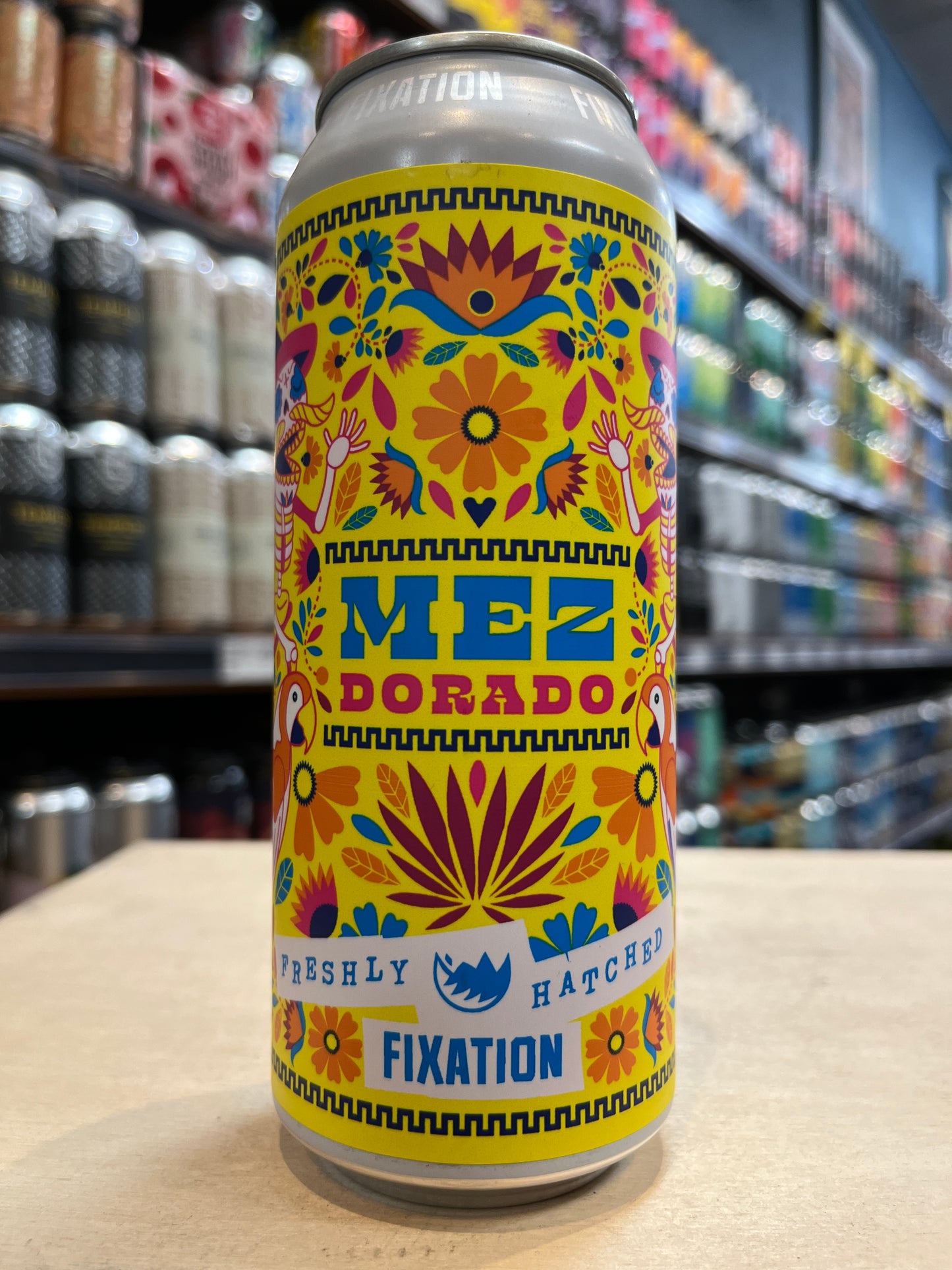 Fixation Freshly Hatched Mez Dorado Sour IPA 500ml Can