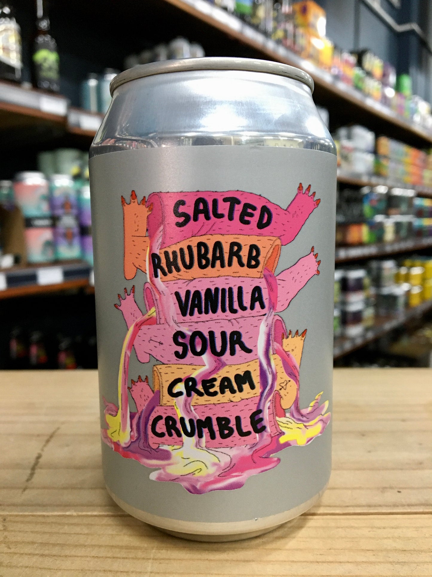 Lervig Salted Rhubarb Vanilla Sour Cream Crumble 330ml Can