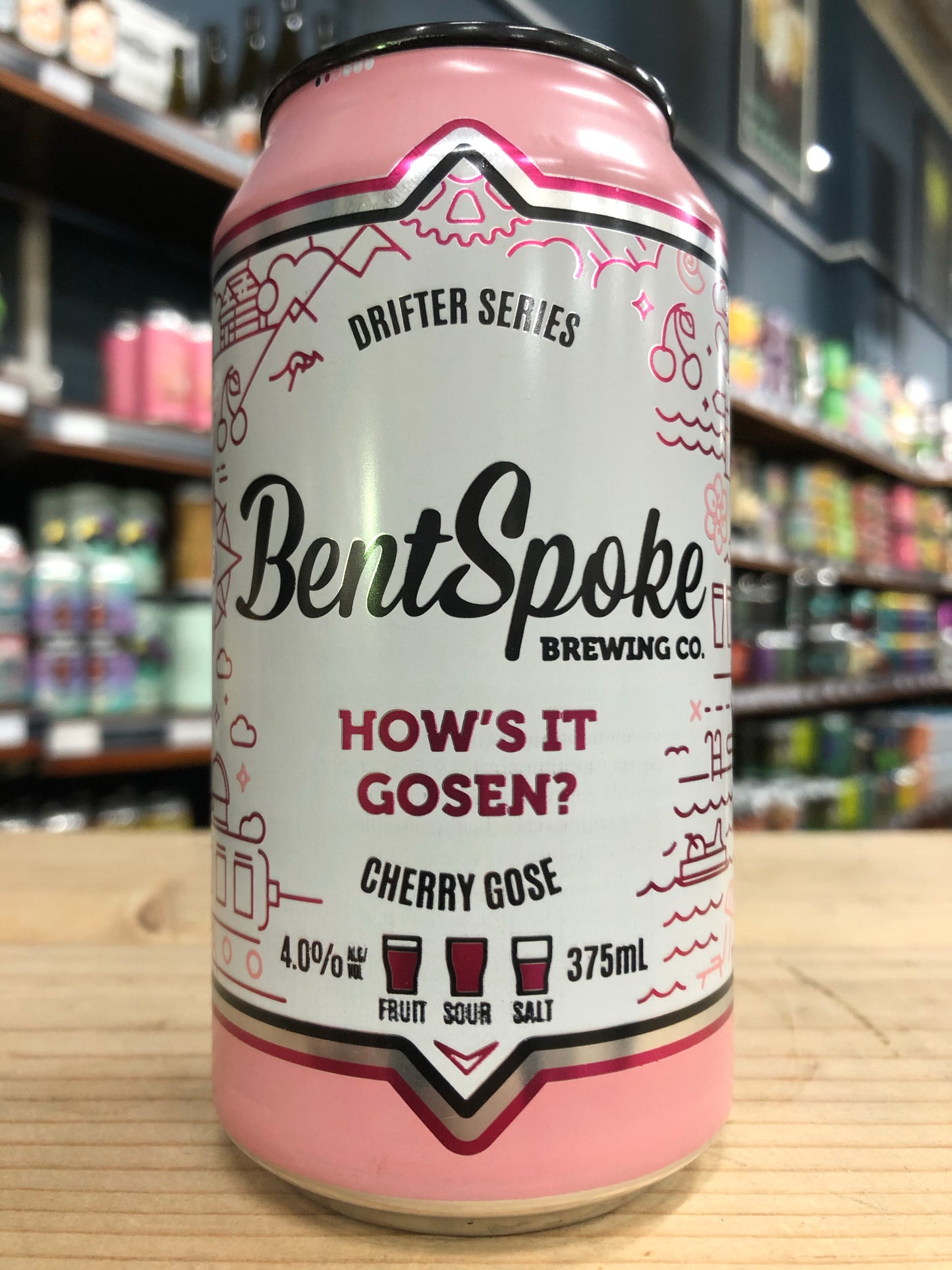 Bentspoke How's It Gosen? Cherry Gose 375ml Can