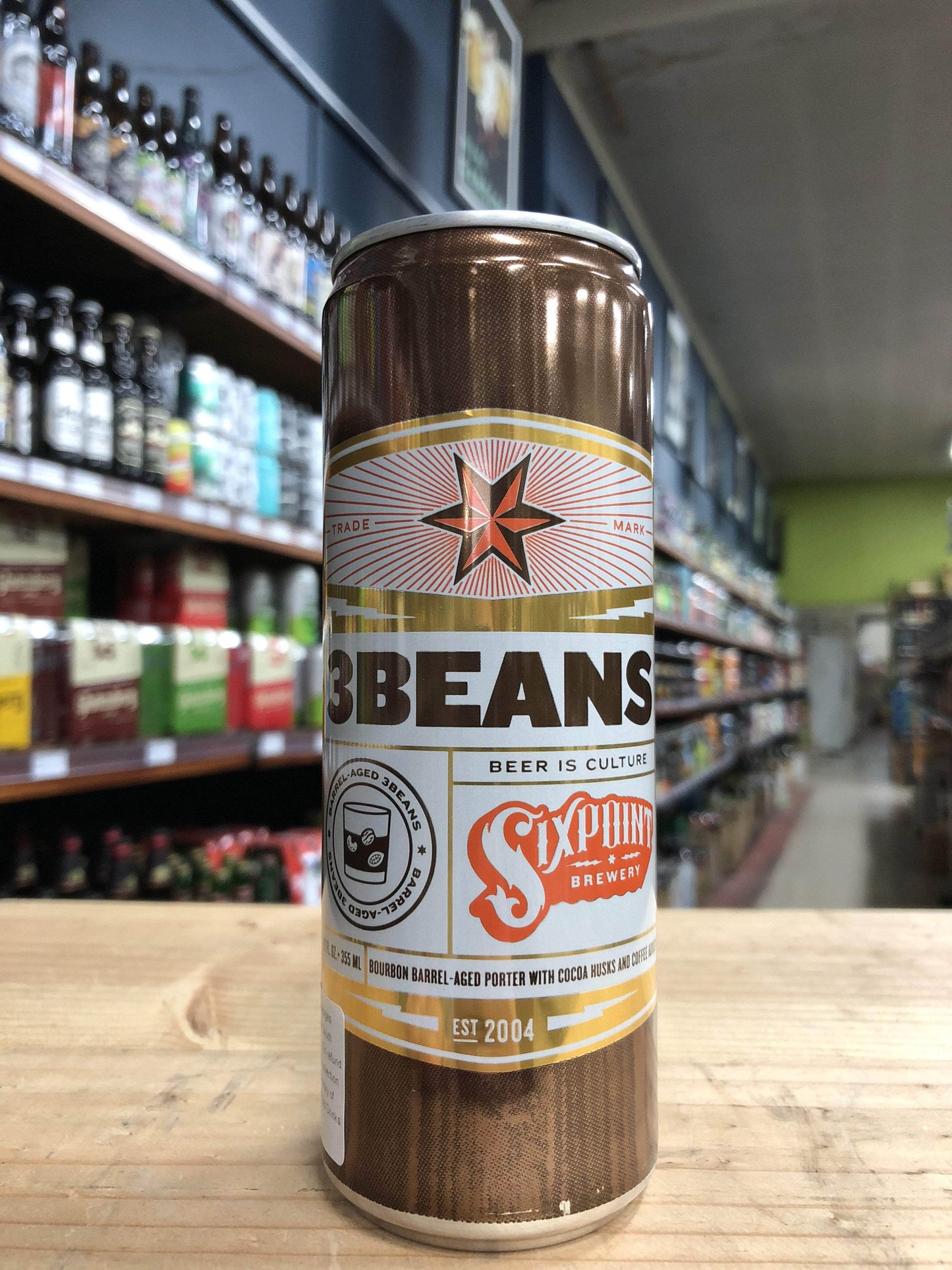 Sixpoint 3 Beans Bourbon Barrel-Aged Porter 355ml Can