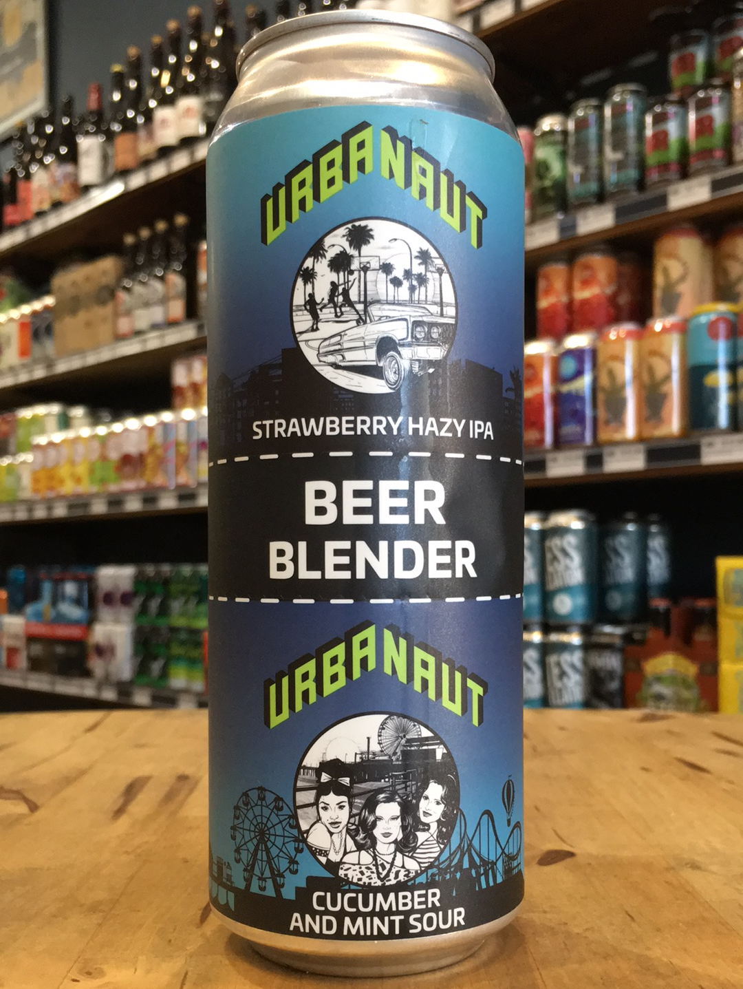 Urbanaut Beer Blender Strawberry Hazy IPA x Cucumber Mint Sour - 2 x 250ml Can