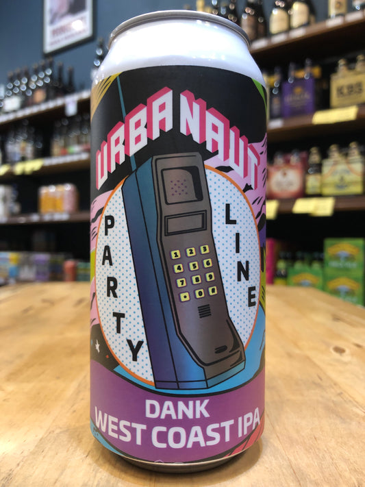 Urbanaut Party Line Dank West Coast IPA 440ml Can