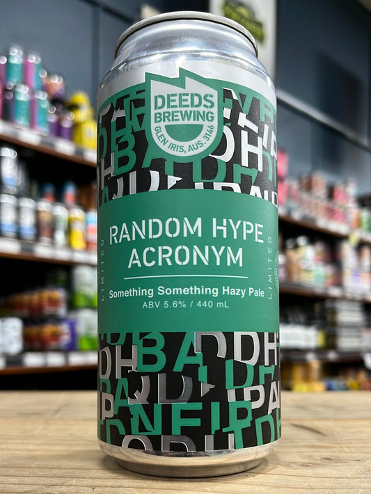 Deeds Random Hype Acronym Hazy Pale 440ml Can