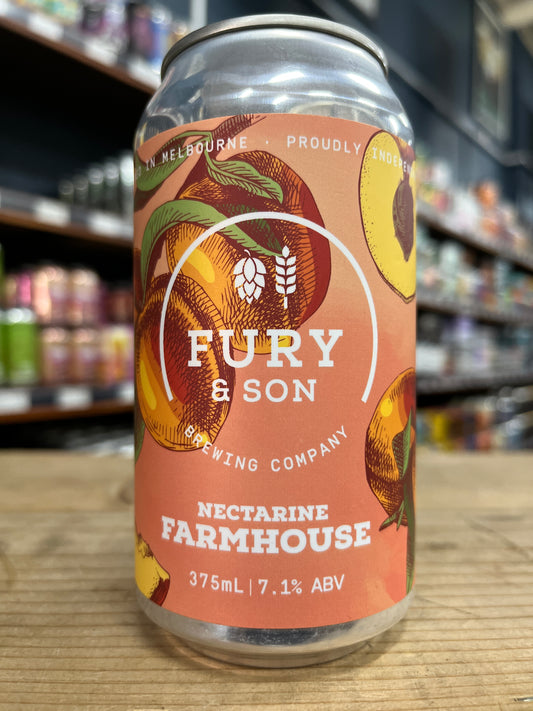 Fury & Son Nectarine Farmhouse Ale 375ml Can