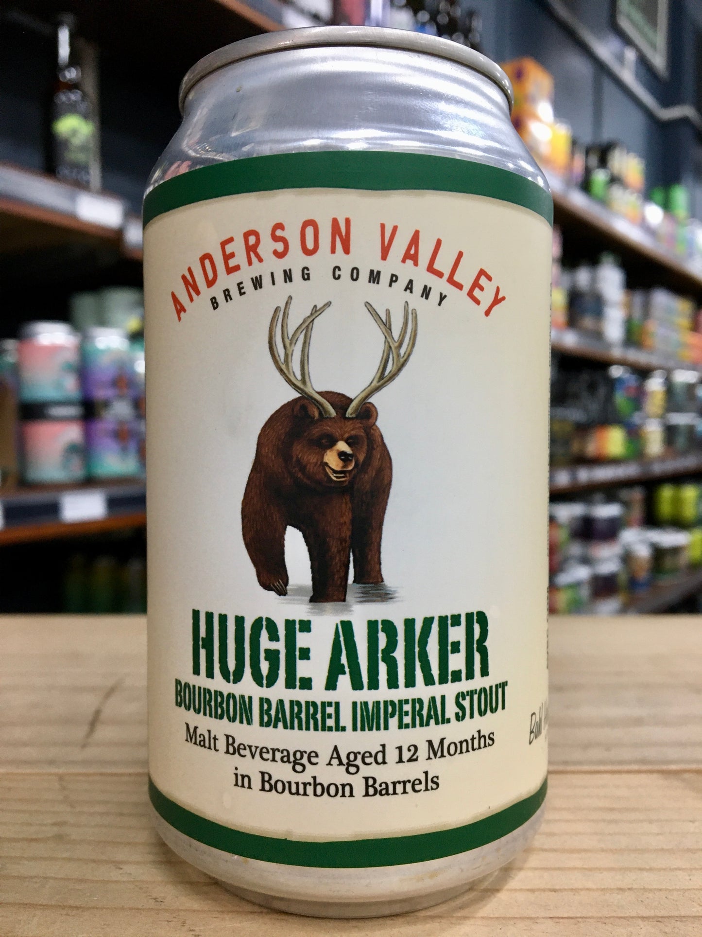 Anderson Valley Huge Arker Bourbon Barrel Imperial Stout 355ml Can