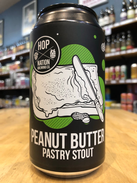 Hop Nation Peanut Butter Pastry Stout 375ml Can