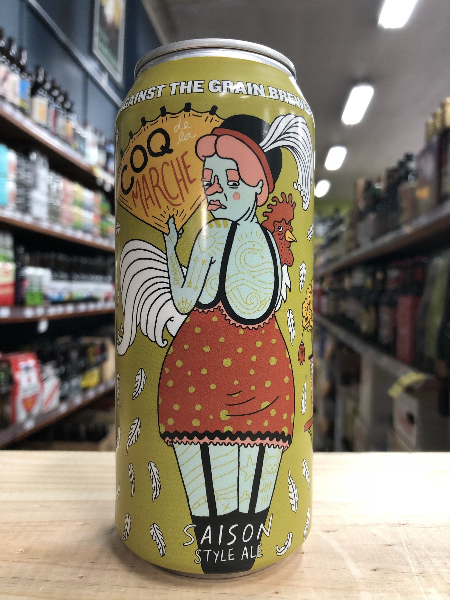 Against The Grain Coq De La Marche Saison 473ml Can - Purvis Beer