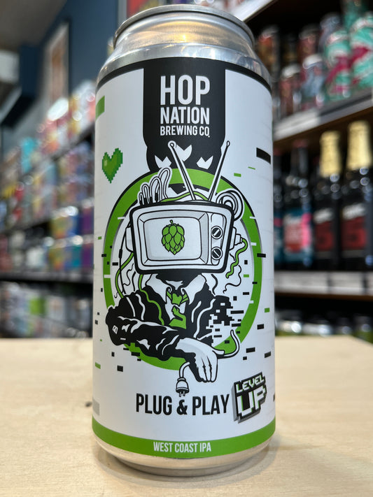 Hop Nation Plug And Play Level Up West Coast IPA 440ml Can