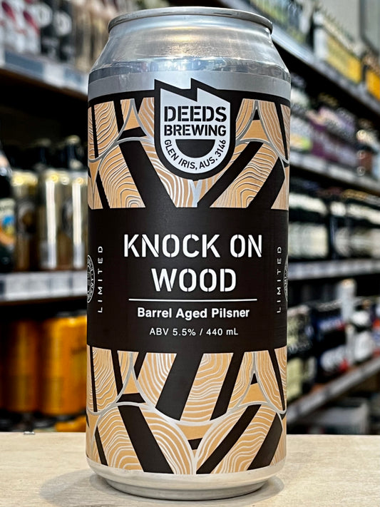 Deeds Knock On Wood BA Pilsner 440ml Can