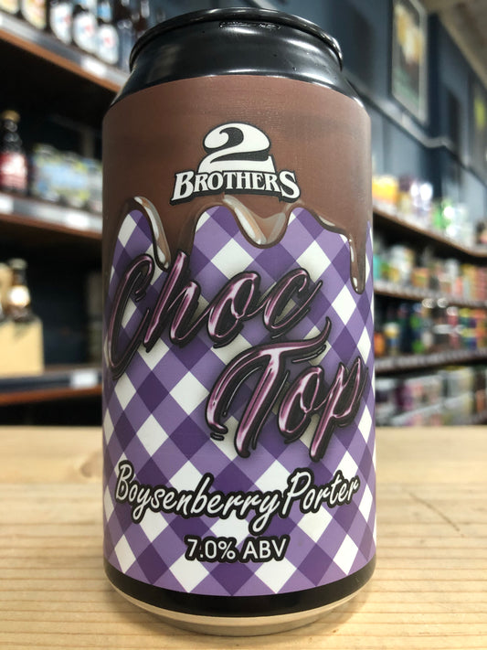 2 Brothers Choc Top Boysenberry Porter 375ml Can