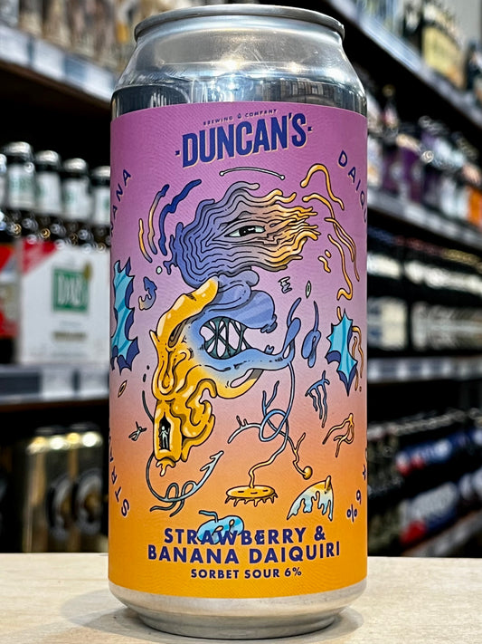 Duncans Strawberry Banana Daiquiri Sorbet Sour 440ml Can