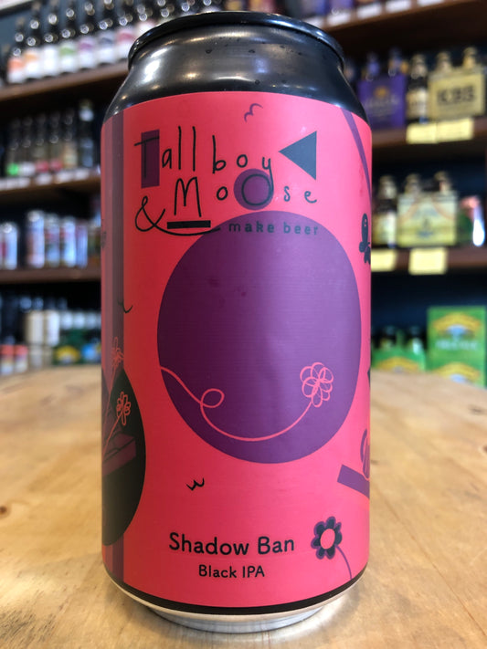 Tallboy & Moose Shadow Ban Black IPA 375ml Can