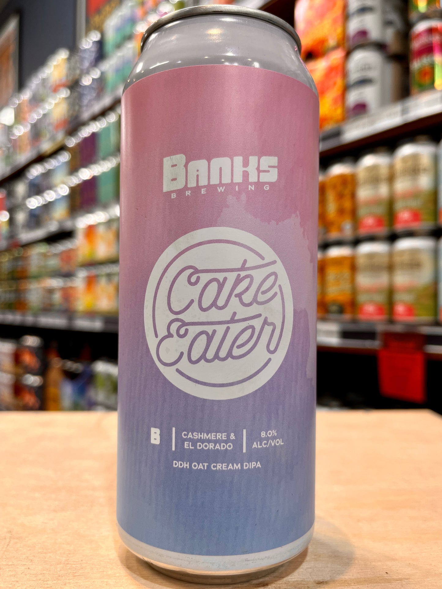 Banks Cake Eater Cashmere & El Dorado DDH Oat Cream DIPA 500ml Can