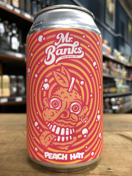 Mr Banks Peach Hat Cream Sour 355ml Can