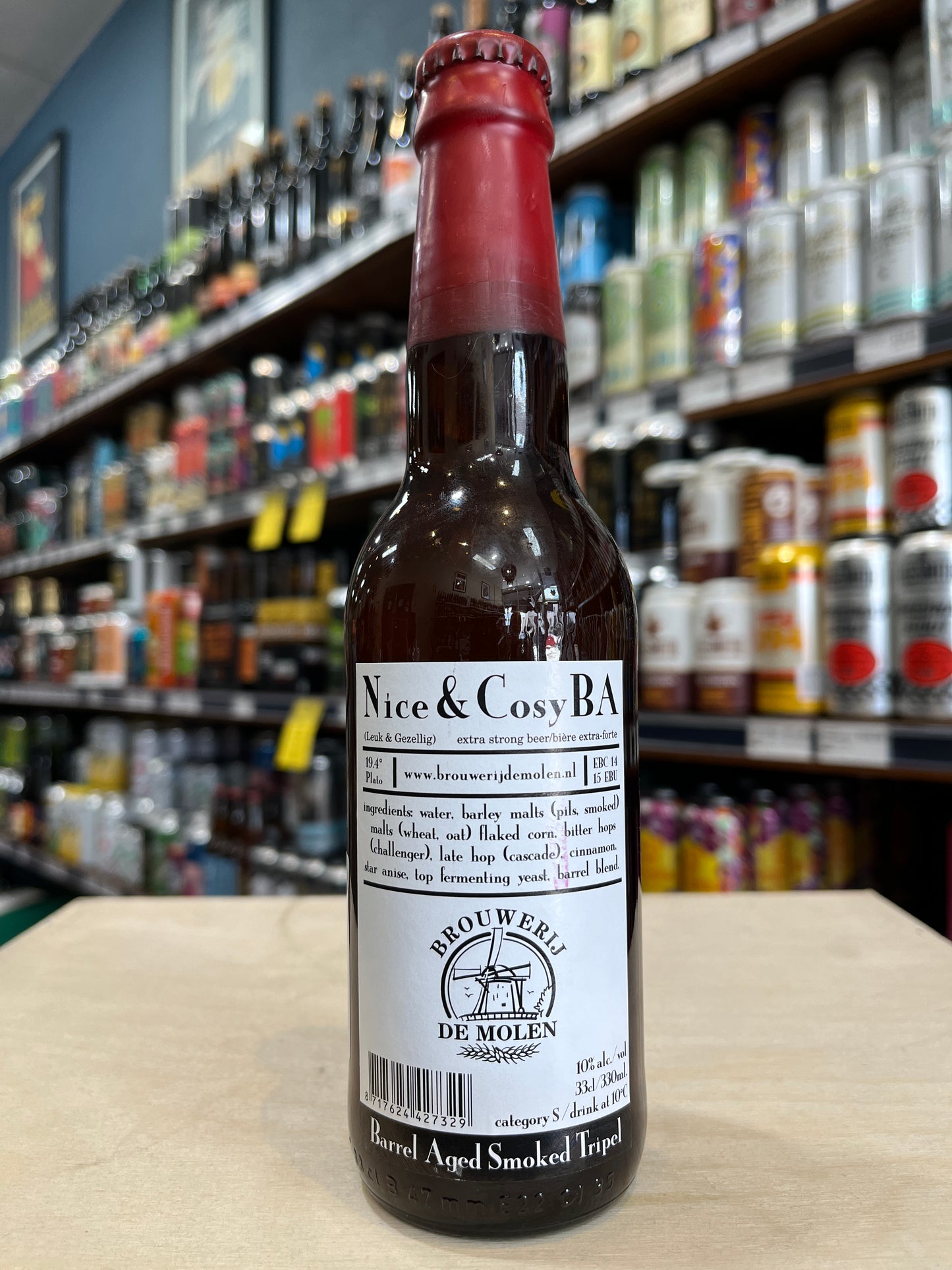 De Molen Nice & Cosy BA Smoked Tripel 330ml