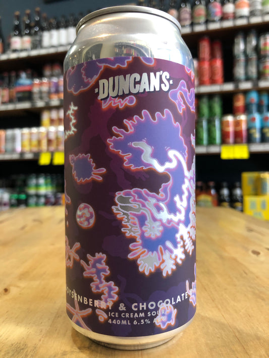 Duncan's Boysenberry & Chocolate Ripple Ice Cream Sour 440ml Can